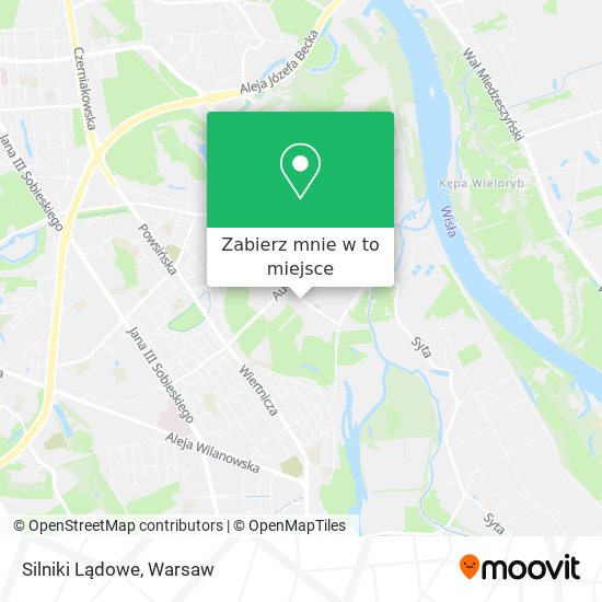 Mapa Silniki Lądowe