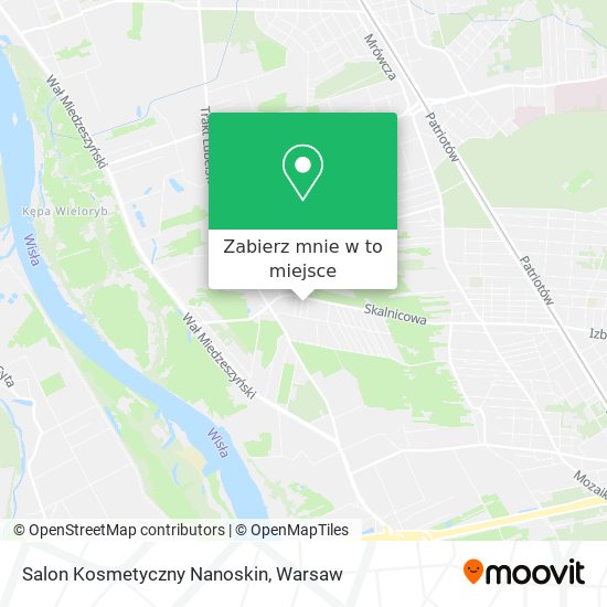 Mapa Salon Kosmetyczny Nanoskin