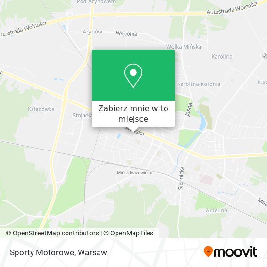 Mapa Sporty Motorowe