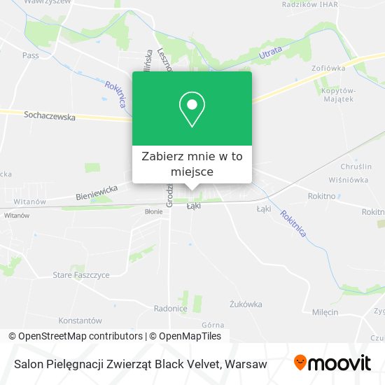 Mapa Salon Pielęgnacji Zwierząt Black Velvet