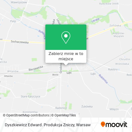 Mapa Dyszkiewicz Edward. Produkcja Zniczy