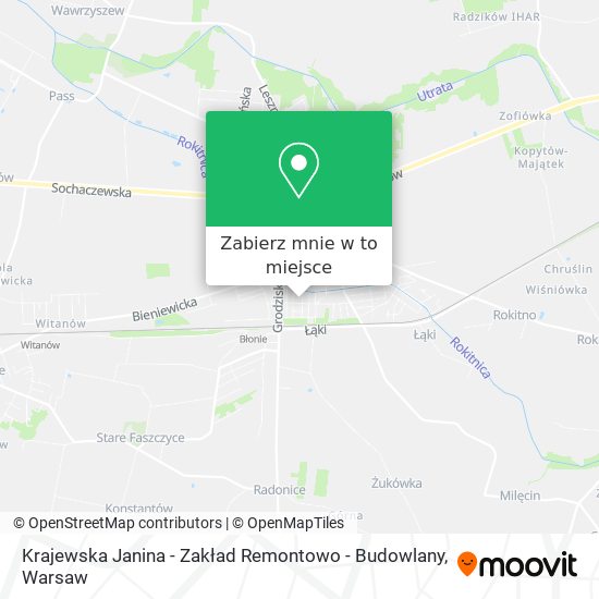 Mapa Krajewska Janina - Zakład Remontowo - Budowlany