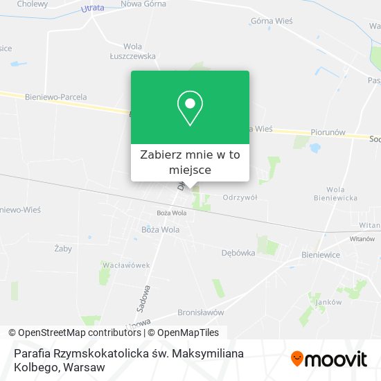 Mapa Parafia Rzymskokatolicka św. Maksymiliana Kolbego