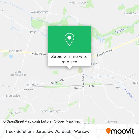 Mapa Truck Solutions Jarosław Wardecki