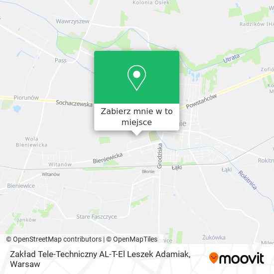 Mapa Zakład Tele-Techniczny AL-T-El Leszek Adamiak