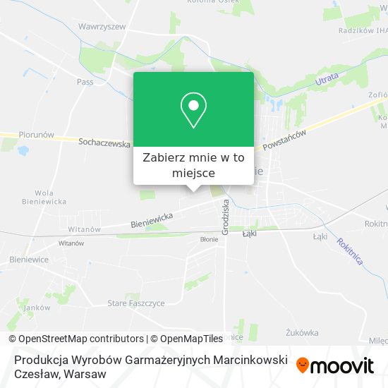 Mapa Produkcja Wyrobów Garmażeryjnych Marcinkowski Czesław