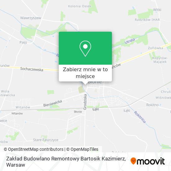 Mapa Zakład Budowlano Remontowy Bartosik Kazimierz