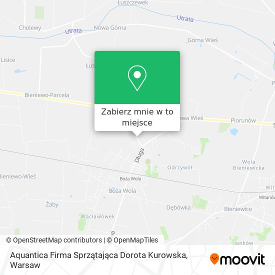 Mapa Aquantica Firma Sprzątająca Dorota Kurowska