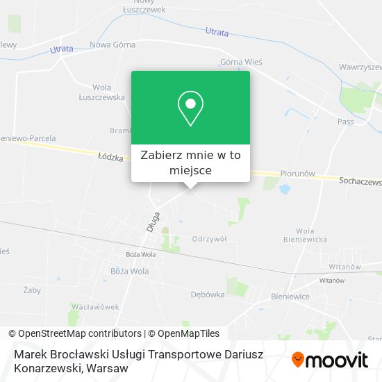 Mapa Marek Brocławski Usługi Transportowe Dariusz Konarzewski