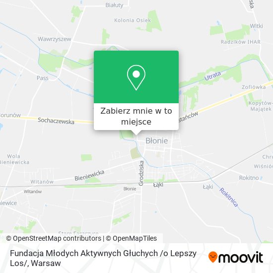 Mapa Fundacja Młodych Aktywnych Głuchych /o Lepszy Los/