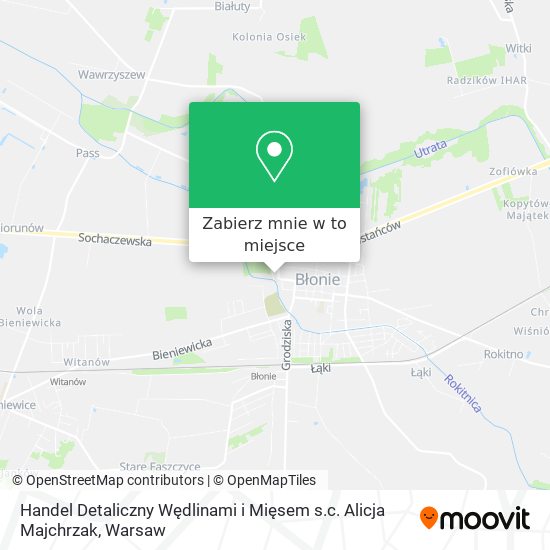 Mapa Handel Detaliczny Wędlinami i Mięsem s.c. Alicja Majchrzak