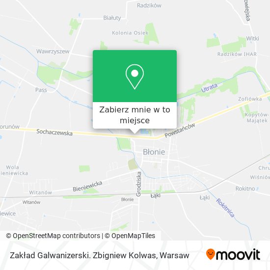 Mapa Zakład Galwanizerski. Zbigniew Kolwas