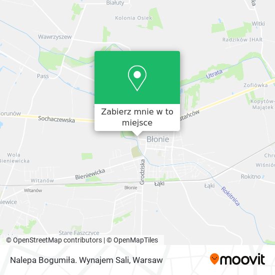 Mapa Nalepa Bogumiła. Wynajem Sali