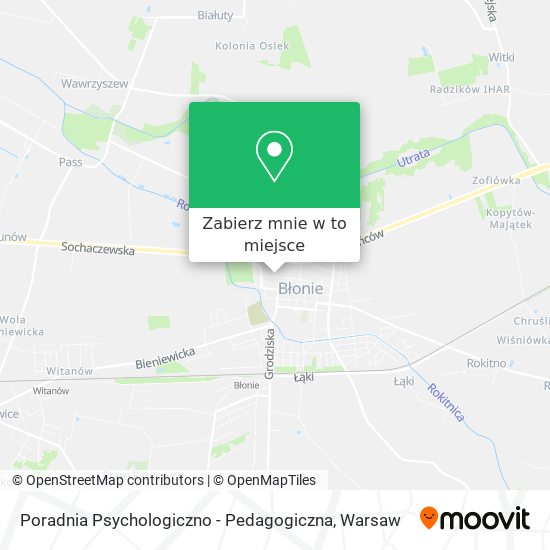 Mapa Poradnia Psychologiczno - Pedagogiczna