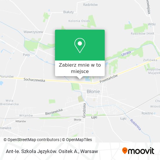 Mapa Ant-Ie. Szkoła Języków. Ositek A.