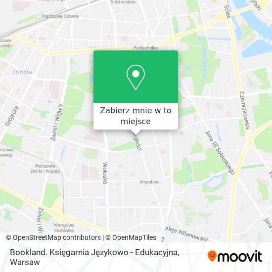 Mapa Bookland. Księgarnia Językowo - Edukacyjna