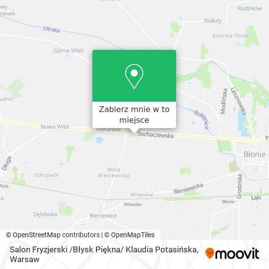 Mapa Salon Fryzjerski /Błysk Piękna/ Klaudia Potasińska