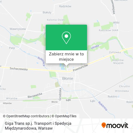 Mapa Giga Trans sp.j. Transport i Spedycja Międzynarodowa