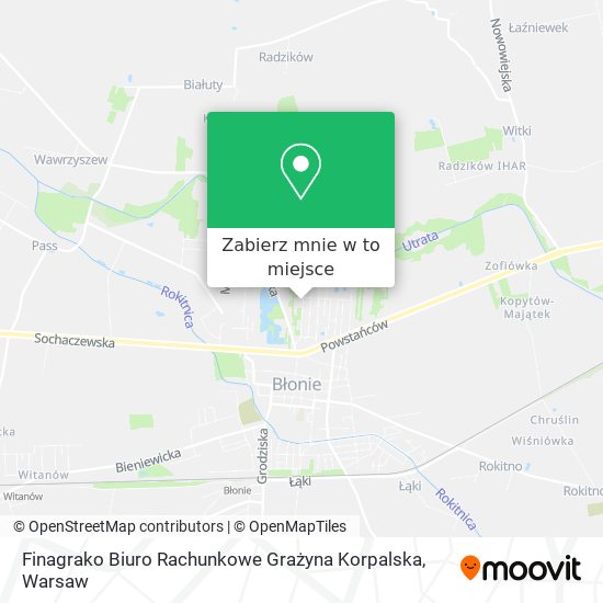 Mapa Finagrako Biuro Rachunkowe Grażyna Korpalska