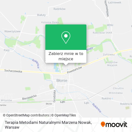 Mapa Terapia Metodami Naturalnymi Marzena Nowak