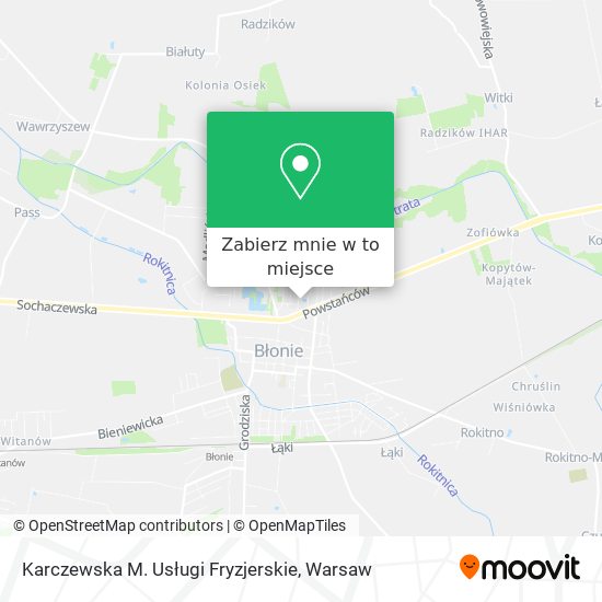 Mapa Karczewska M. Usługi Fryzjerskie