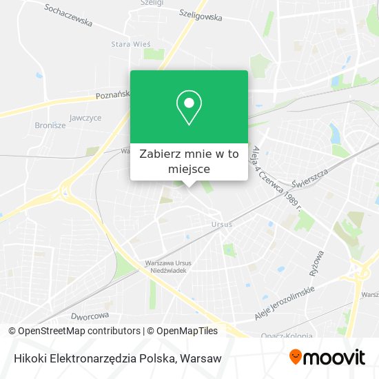 Mapa Hikoki Elektronarzędzia Polska