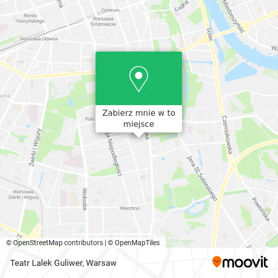 Mapa Teatr Lalek Guliwer