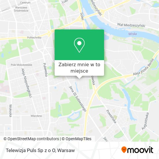 Mapa Telewizja Puls Sp z o O