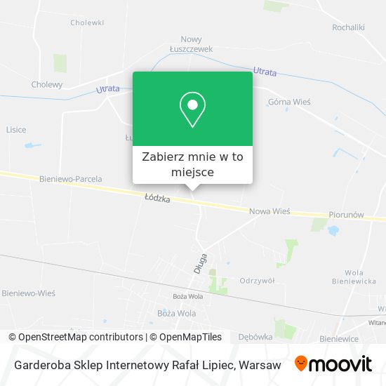 Mapa Garderoba Sklep Internetowy Rafał Lipiec