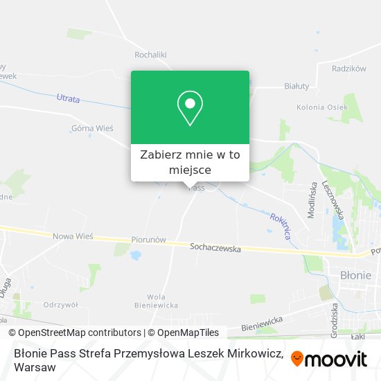 Mapa Błonie Pass Strefa Przemysłowa Leszek Mirkowicz