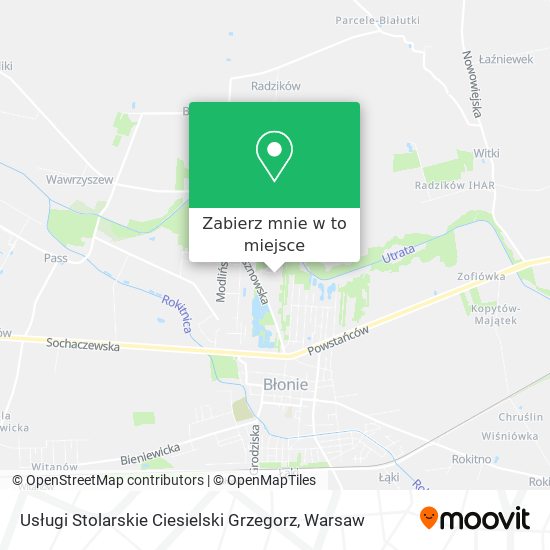 Mapa Usługi Stolarskie Ciesielski Grzegorz