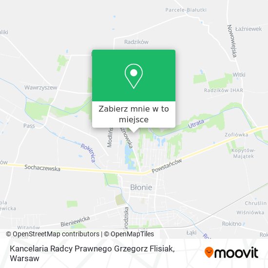 Mapa Kancelaria Radcy Prawnego Grzegorz Flisiak