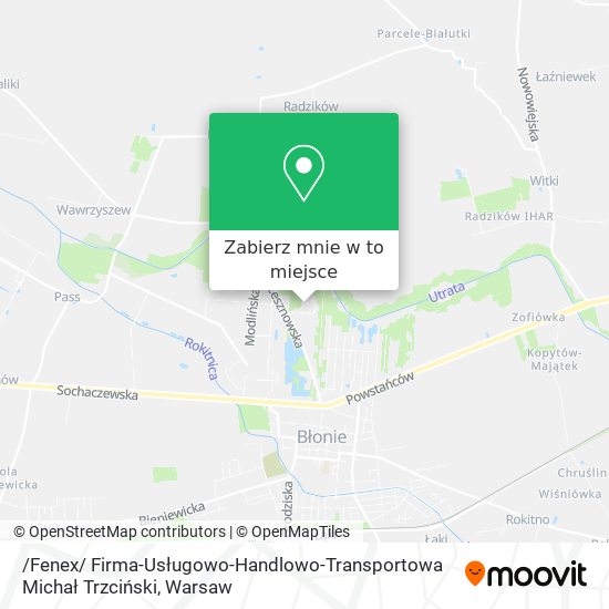 Mapa /Fenex/ Firma-Usługowo-Handlowo-Transportowa Michał Trzciński