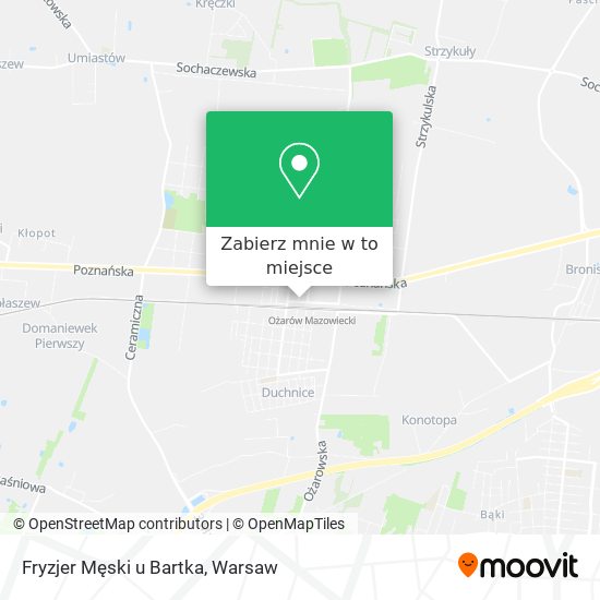 Mapa Fryzjer Męski u Bartka