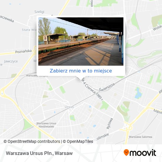 Mapa Warszawa Ursus Płn.