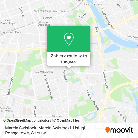 Mapa Marcin Świsłocki Marcin Świsłocki- Usługi Porządkowe