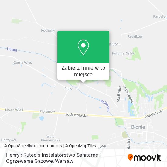 Mapa Henryk Rutecki Instalatorstwo Sanitarne i Ogrzewania Gazowe