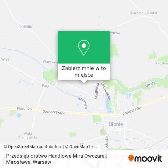 Mapa Przedsiębiorstwo Handlowe Mira Owczarek Mirosława