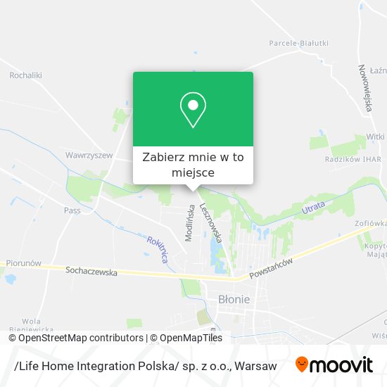 Mapa /Life Home Integration Polska/ sp. z o.o.