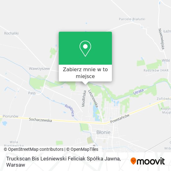 Mapa Truckscan Bis Leśniewski Feliciak Spółka Jawna