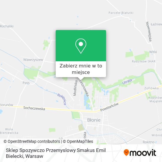 Mapa Sklep Spozywczo Przemyslowy Smakus Emil Bielecki