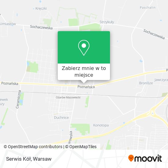 Mapa Serwis Kół