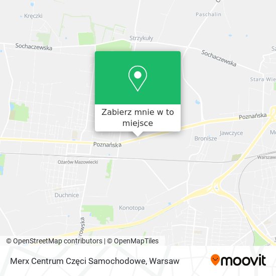 Mapa Merx Centrum Częci Samochodowe