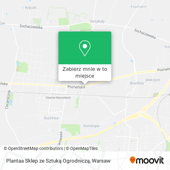 Mapa Plantaa Sklep ze Sztuką Ogrodniczą