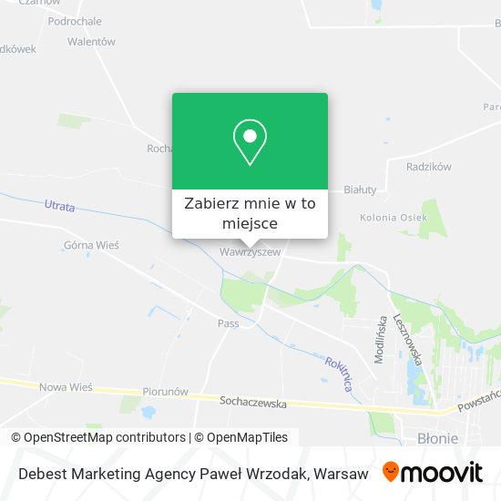 Mapa Debest Marketing Agency Paweł Wrzodak