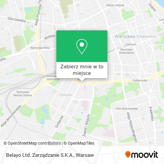 Mapa Belayo Ltd. Zarządzanie S.K.A.