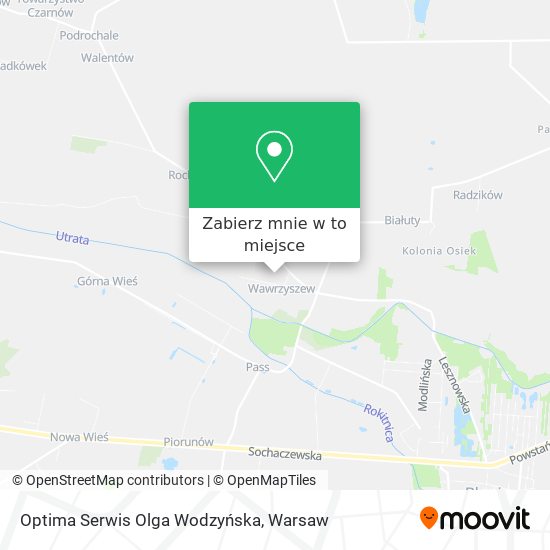 Mapa Optima Serwis Olga Wodzyńska