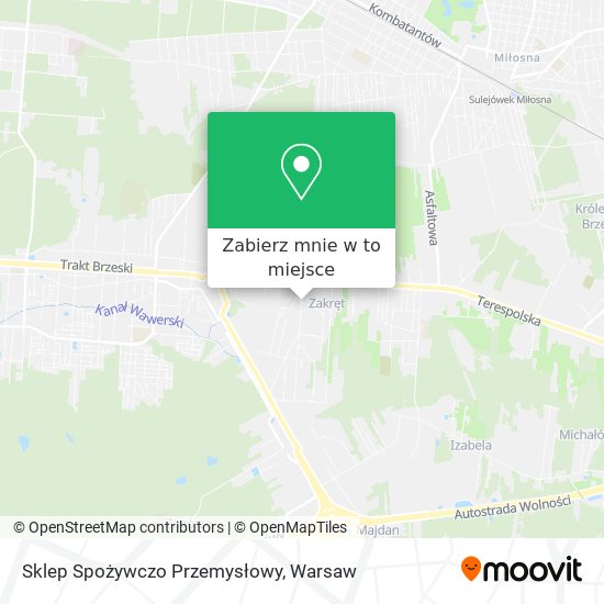 Mapa Sklep Spożywczo Przemysłowy