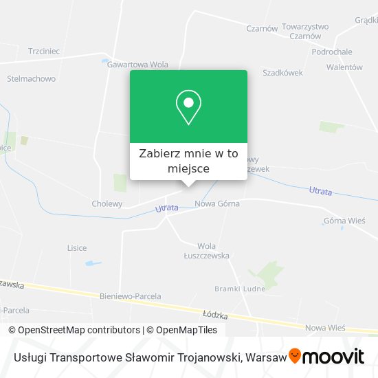 Mapa Usługi Transportowe Sławomir Trojanowski