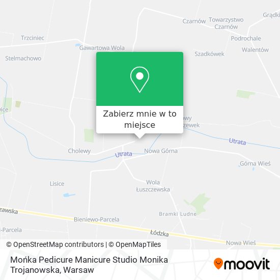 Mapa Mońka Pedicure Manicure Studio Monika Trojanowska